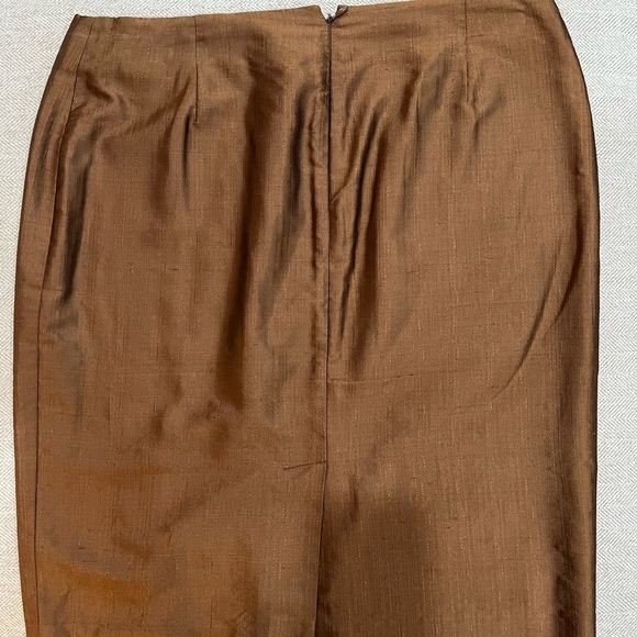 HERMÈS PARIS SILK SKIRT Size FR 42 - Picture 4 of 5